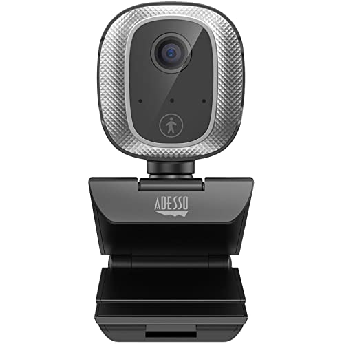 Adesso Cybertrack M1 1080P Hd H.264 Fixed Focus Usb Webcam With 305° Motion Tracking, Built-In Microphone, And Tripod Mount #TOP8