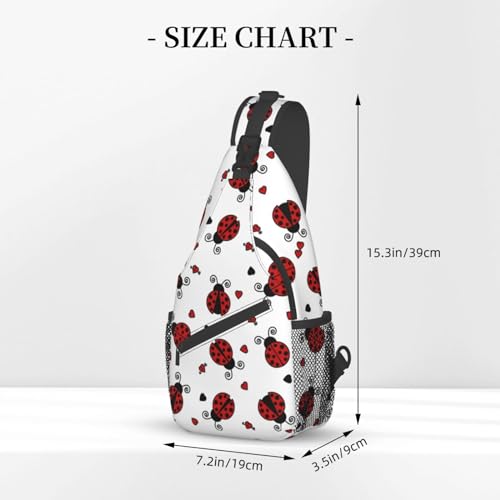 Ladybug Shoulder Bag Ladybird Sling Backpack Daypack Casual Backpack Hiking Bag Cute Backpack Bag3