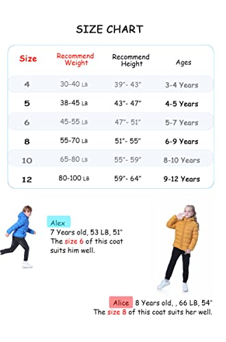 Cecorc Winter Coats For Boys And Girls, Outwear Hoods (Padded) Light Puffer Jackets For Outdoor Warmth, Warm And Comfy, Travel, Snow Play, Size 8-10,(Darkblue, L (10))… #TOP5