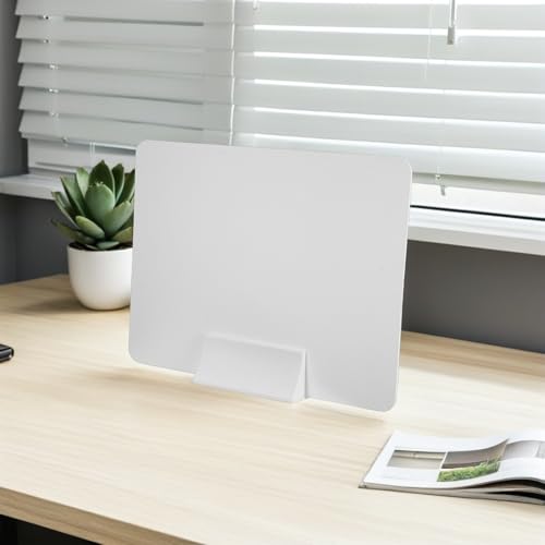 Panneau de partition de table white lot de 4 ecrans de separation - 6