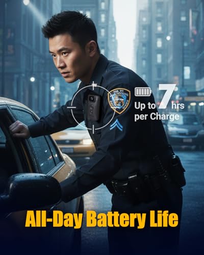 Image of Transcend 64GB, DrivePro Body 10, Body Camera, Night Vision, Infrared LED, Water Resistant, 7-Hour Battery Life, with Audio and Video Recording, Ideal for Personal Civilians & Security