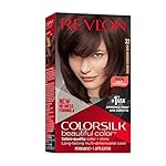 Revlon Colorsilk Beautiful Color Permanent Hair Color, Long-Lasting High-Definition Color, Shine & Silky Softness with 100% Gray Coverage, Ammonia Free, 032 Dark Mahogany Brown, 1 Pack