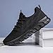 GLYGML Mens Running Shoes Slip on Walking Shoes for Men Fitness Athletic Workout Gym Sport Sneakers Casual Comfortable Lightweight Breathable Fashion Trainers Black Size US 9.5