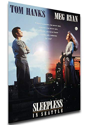 Poster Locandina - Tom Hanks - Sleepless in Seattle - Insonnia d Amore (1993) A4 30x21cm