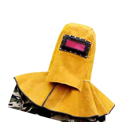 Casque de protection de soudure pour éviter les brûlures de cou avec capes en cuir