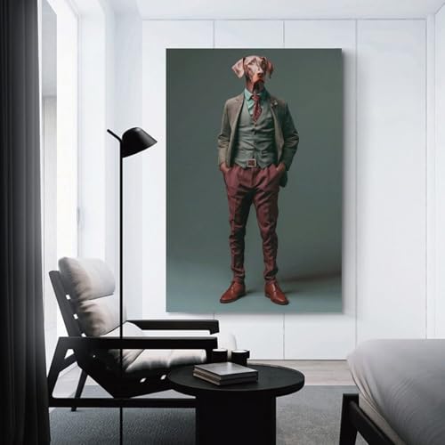 Poster de chien teckel impression sur toile décoration d'intérieur - 3