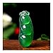 YUANYUAN520 Jade Myéline Four Seasons Bean Pendentif De Jade Naturel Four Seasons Rich Pendentif Vert Empereur Ping an Jade Pendentif Vert Bijoux