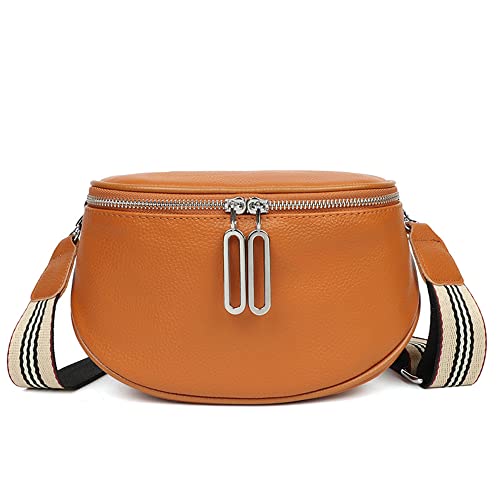 Genuine Leather Crossbody Fanny Packs for Women Fashion Belt Bag