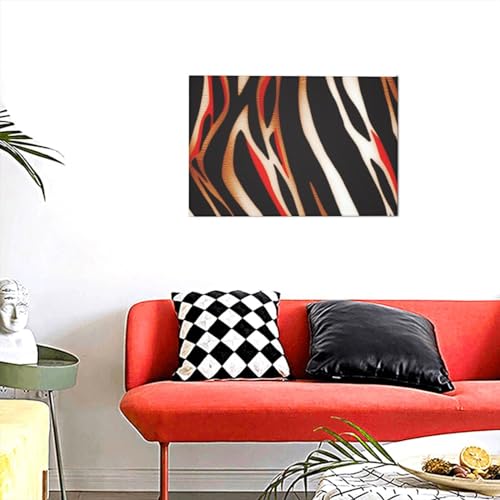 Peinture moderne YoupO pour relooker un mur de salle de bain sans cadre
