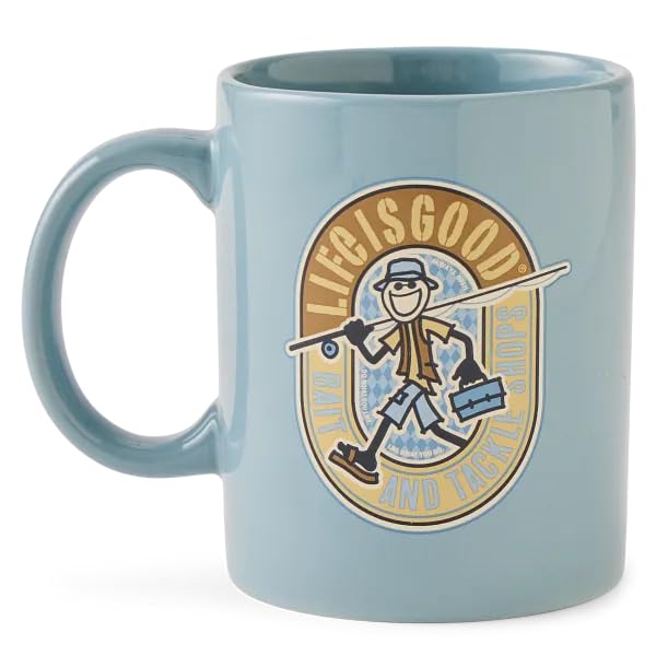 Taza Jake Bait and Tackle Shop azul ahumado miniatura 1
