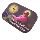 Horloge murale jésus : destinée à diverses pièces, cette horloge améliore la chaleur et la tranquillité de votre espace de vie, créant un environnement accueillant et paisible, horloge sacrée.
