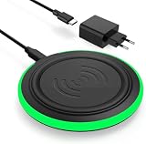 KARFUN Caricatore Wireless 15W, compatibile con iPhone/AirPods/Samsung
