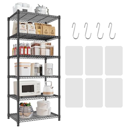 Uptyia Estantería Metálica 6 Niveles