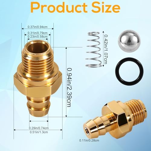 2 Set High Pressure Washer Soap Inject Kit, Replacement Chemical Inject Set Compatible with Homelite Ryobi Husky Pressure Washers - 1