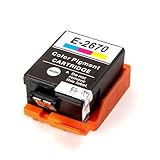 volume d'encre: 11ml Techtek Cartouche d’Encre 11ml Compatible avec [Epson] Workforce WF-100 W, Workforce WF-110 W remplace 267 (C13T26704010)