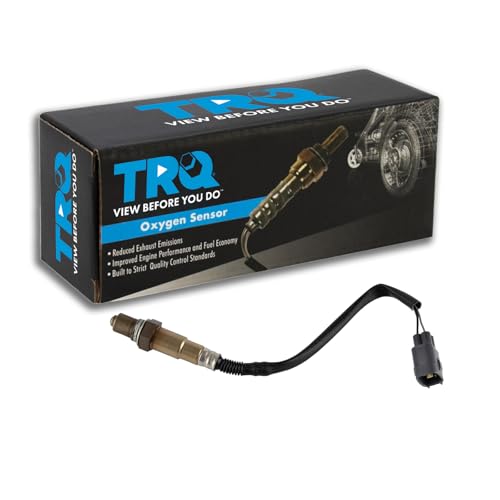 TRQ O2 Oxygen Sensor 4 Wire Narrow-Band Compatible with 2010-19 Toyota 4Runner, 2000-04 Toyota Tundra, 2010-21 Lexus GX460, 2001-04 Toyota Sequoia, 2003-04 Toyota 4Runner