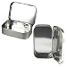 Produktbild 2x Kleine Metalldosen Mit Scharnier Deckel Im 2er Set Von Boxance  Klein Retro Metall Dose Dosen Tabak Tabakdose Survival Kit Pillen Pillendose Seifendosen Blechdose Metalldose Bonbons Box Silber