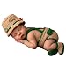 Newborn Photography Props Baby Photo Shoot Outfits Crochet Fishing Fisherman & Fish Hat Diaper Shoes