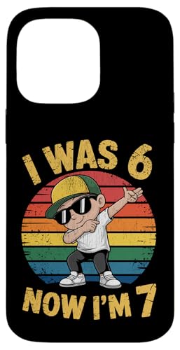 I was Six Now I'm Seven Years Birthday 7th Kids Funny 67 �X�}�z�P�[�X iPhone 14 Pro Max �p