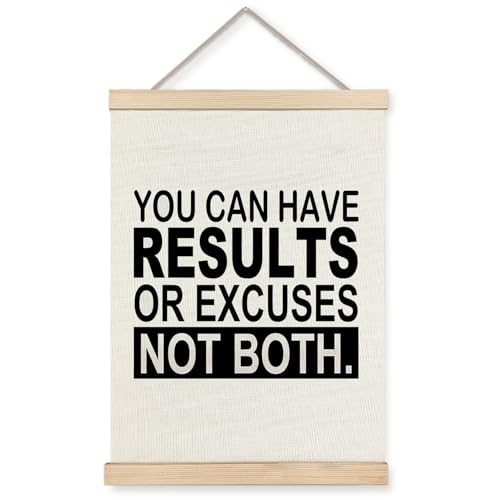 XUNLURY Minimalist Inspirational Poster Hanger Frame, Black and White Motivational