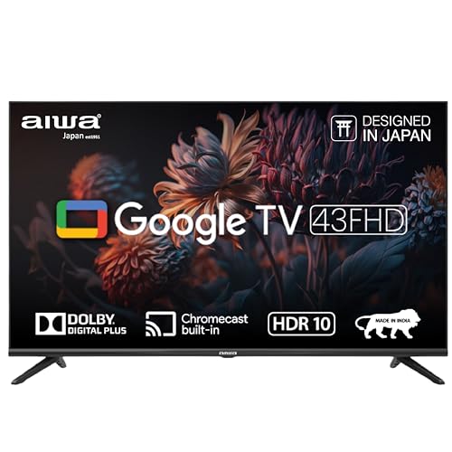 Image of Aiwa 108 cm (43 inches) Google TV | Full HD | Smart TV | LED Display | Built-in Apps | Magnifiq Series | Bezel-Less | 1.5 GB RAM | Dolby Atmos Audio | Signature Sound | AS43FHDX1 GTV