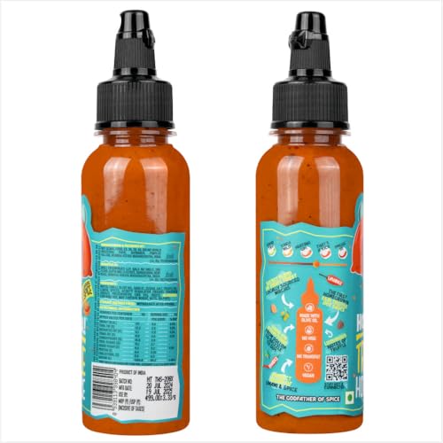HOTCHAA Vegan Truffle Hot Sauce 170g - New Launch: Infused with Olive Oil, Umami notes of truffle, Spicy, Flavourful, Small Batch Production using Premium Ingredients, NO MSG, Vegan