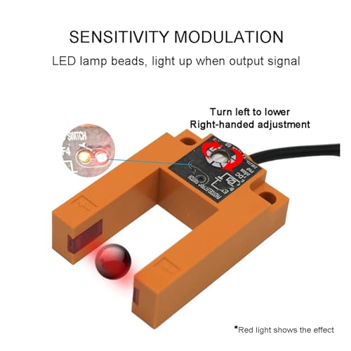 Sensor infrarrojo tipo ranura E3S-GS50 para conteo de piezas 6