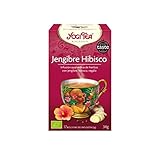 Productos Vegano Yogi Tea Infusión de Hierbas Hibiscus Zingiber - 17 bolsitas