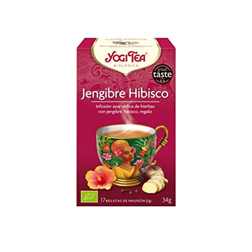 Yogi Tea Infusi�n de Hierbas Hibiscus Zingiber - 17 bolsitas