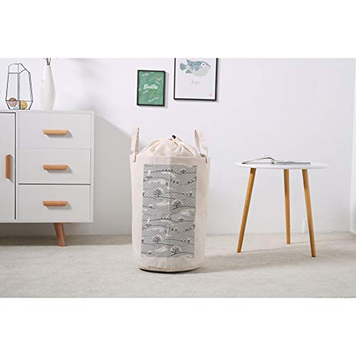 Bolsa de almacenamiento impermeable de lino para ropa de baño 5