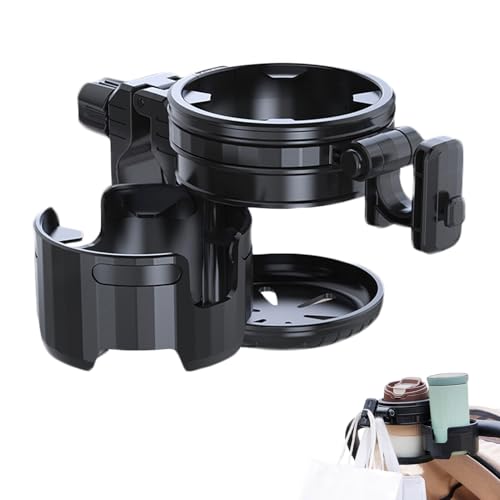 Porte-bouteille d'eau de poussette stable grâce au double serrage - 5