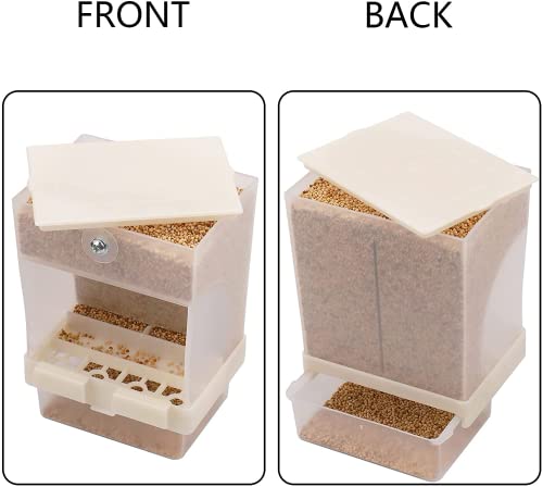 1PCS Automatic Bird Feeder - No-Mess Bird Feeder, Parrot Feeding cage Accessories,Suitable for Small and Medium… - Image 5