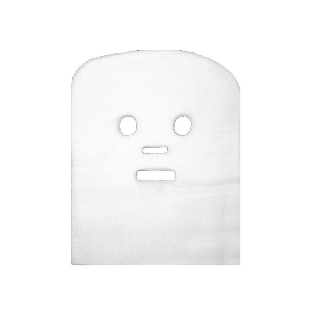 100PCS Gauze Mask Pre-Cut Gauze Facial Cotton Beauty Gauze Soft Gauze Facial Mask Skin Care Mask Fiber Paper Sheet for Beauty Home Spa