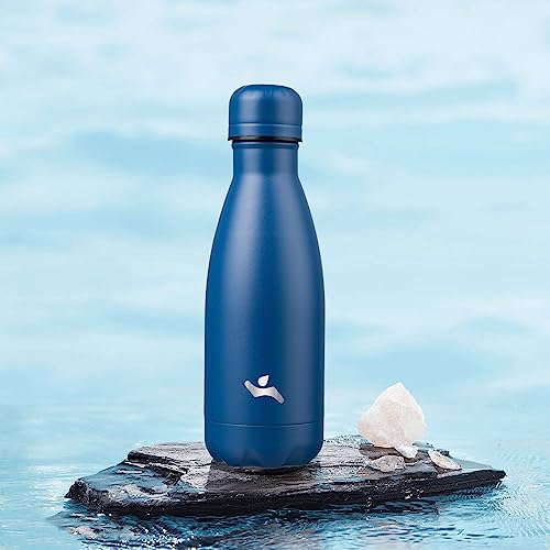 Image of Konokyo Insulated Water Bottles,12 oz Double Wall Stainless Steel Vacumm Metal Flask for Sports Travel,Blue