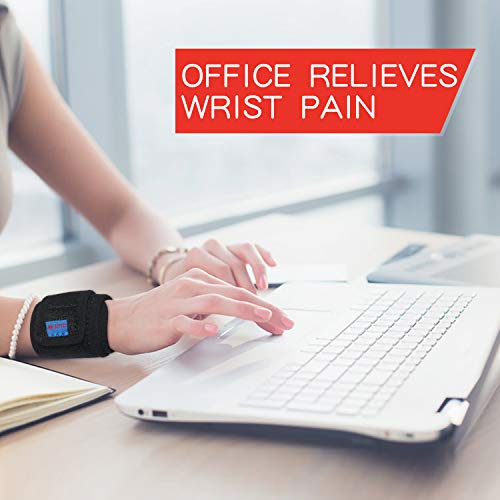 2Pack Version Profession Wrist Support Brace, Adjustable Wrist Strap Reversible Wrist Brace for Sports Protecting/Tendonitis Pain Relief/Carpal Tunnel/Arthritis/Injury Recovery, Right&Left (Black)