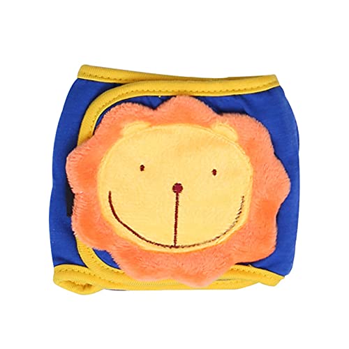 Image of Dog Diaper, Male Dog Belly Bands Physiological Pants Washable Reusable Soft Puppy Nappies Wraps for Small Dogs (M, Lion)