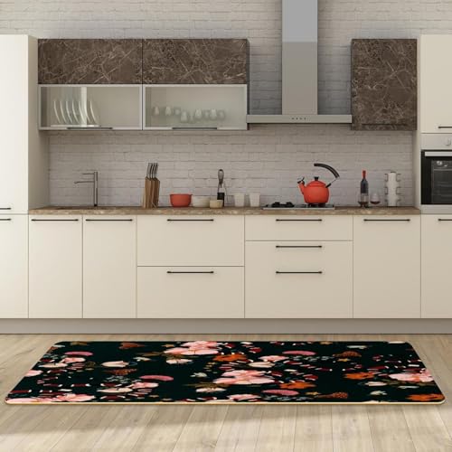 Tapete de cocina de diseño elegante VAPOKF alfombras de alta resistencia lavables 6
