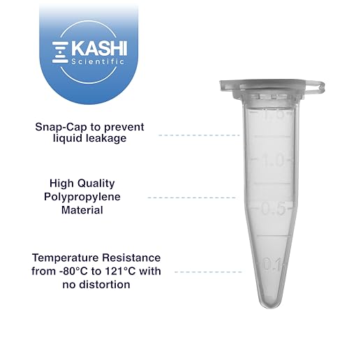 image for Kashi Scientific 1.5mL Microcentrifuge Tube with Snap Cap [1000/Pack] 