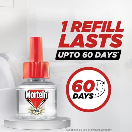 Image of Mortein Insta5 Mosquito Repellent Liquid Refill - 45Ml X 6 (Buy 4 Get 2 Free) & Flying Insect Killer-Mosquito & Fly Killer Spray, 625 Ml| 100% Protection Against Dengue Mosquitoes