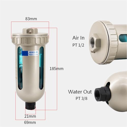 Bomba de aire AD402 y válvula de drenaje automático para compresor de aire 3