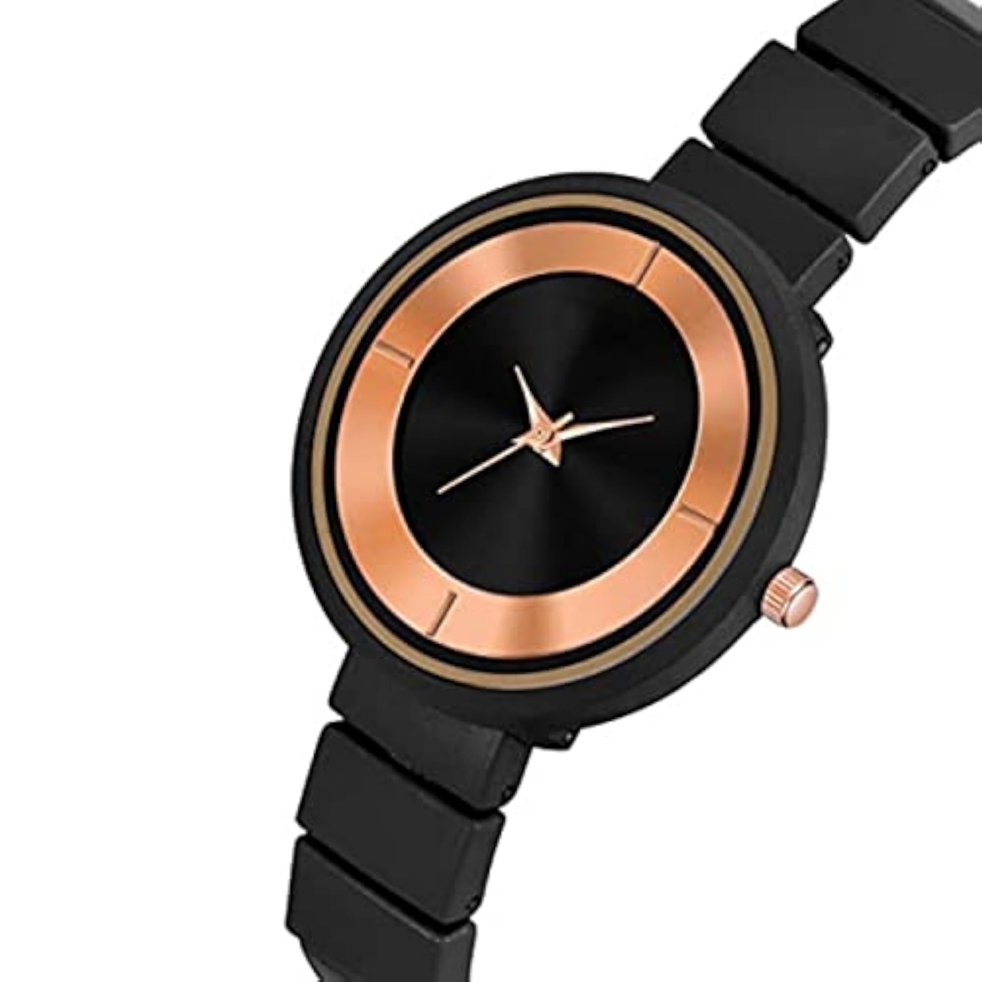 Casual Multicolored Designer Dial Metal Strap Watch