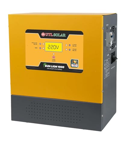 UTL Sun Lion 1000 rMPPT Solar Inverter | 800VA/12.8V | Inbuilt Li...