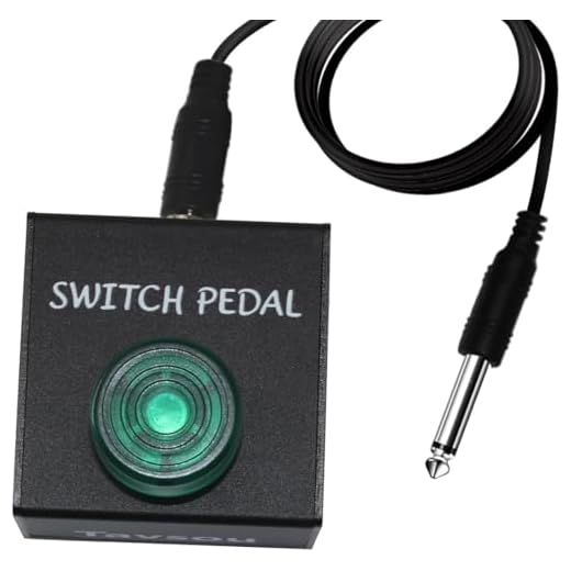 Tavsou Tap Switch Pedal Para pedal de efectos con cable TS apto para pedalera de guitarra (Latch Tap Switch)