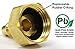Winterize Sprinkler Systems And Outdoor Faucets: Air Compressor Quick-Connect Plug To Garden Hose Blow Out Adapter Fitting (Solid Lead-Free Brass)