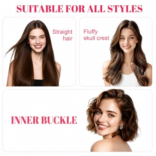 Image of Hair Straightener Portable 2026 Curling Hair Brush Travel Hot Styling Tools for Women Hairdressing Comb Professional Styling Shines and Smooth hair (Pink)