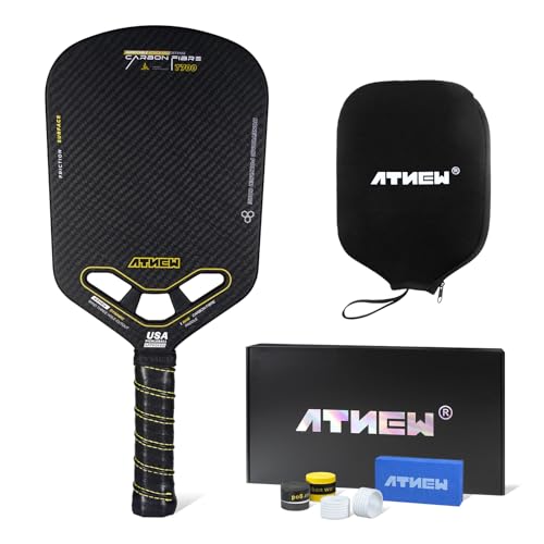 Raquete Picklebll de fibra de carbono T700 3K com garganta aerodinâmica rosa Good Sports