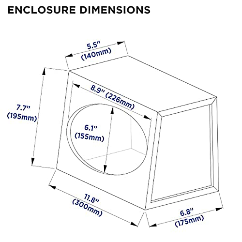 Scosche Se69Kt 6X9 Single Car Speaker Enclosure With Gray Carpet, Assembly Required #TOP5