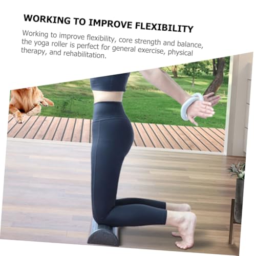 Rodillo semicircular de alta densidad para yoga, relajación muscular y entrenamiento del equilibrio, columna de masaje ligera de espuma para fisioterapia y ejercicio, herramienta portátil de fitness miniatura 6