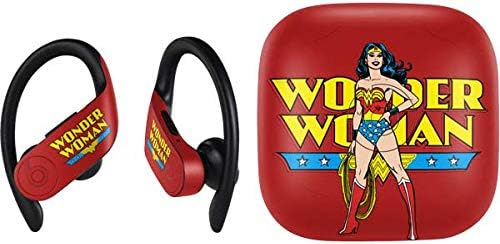 Skinit Decal Audio Skin Compatible with PowerBeats Pro - Officially Licensed DC Comics Wonder Woman Portrait Design