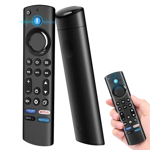 Ersatz-Sprachfernbedienung, Ersatz Fernbedienung mit Sprachfunktion, Kompatibel mit Smart TV Stick 4K Max (2. Gen.), Smart TV-4-Serie, Smart TV Cube (3. Gen.),Smart TV-Omni-Serie & Omni-QLED-Serie